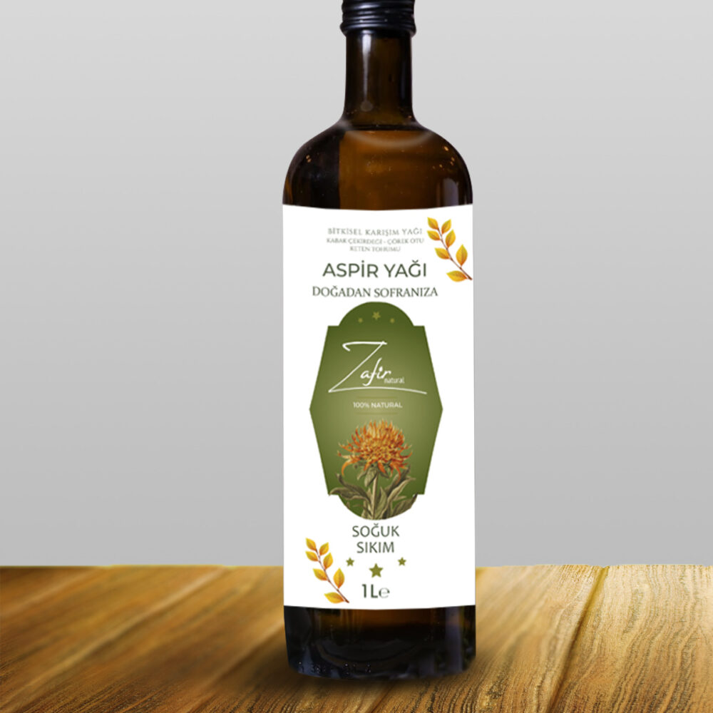 Zafir Natural 1 Litre Aspir Yağı – Soğuk Sıkım | %100 Doğal
