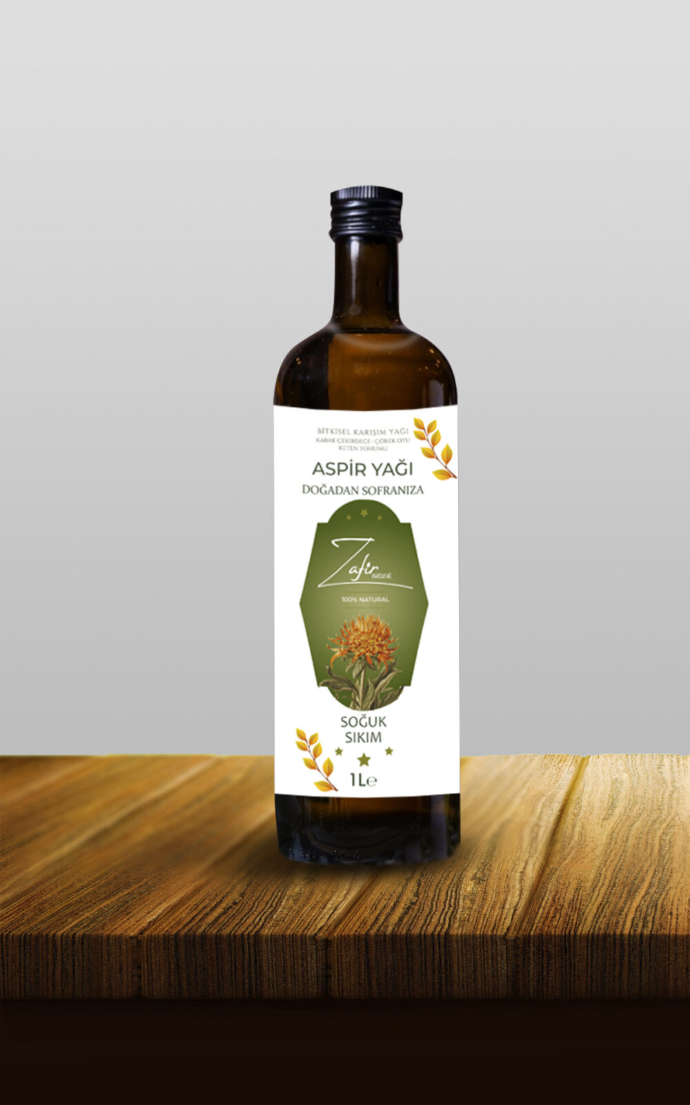 Zafir Natural 1 Litre Aspir Yağı – Soğuk Sıkım | %100 Doğal