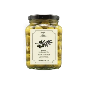Doğal Fermente Yeşil Kırma Zeytin 1 kg