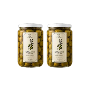 2'li  Doğal Fermente Yeşil Kırma Zeytin 400g x2